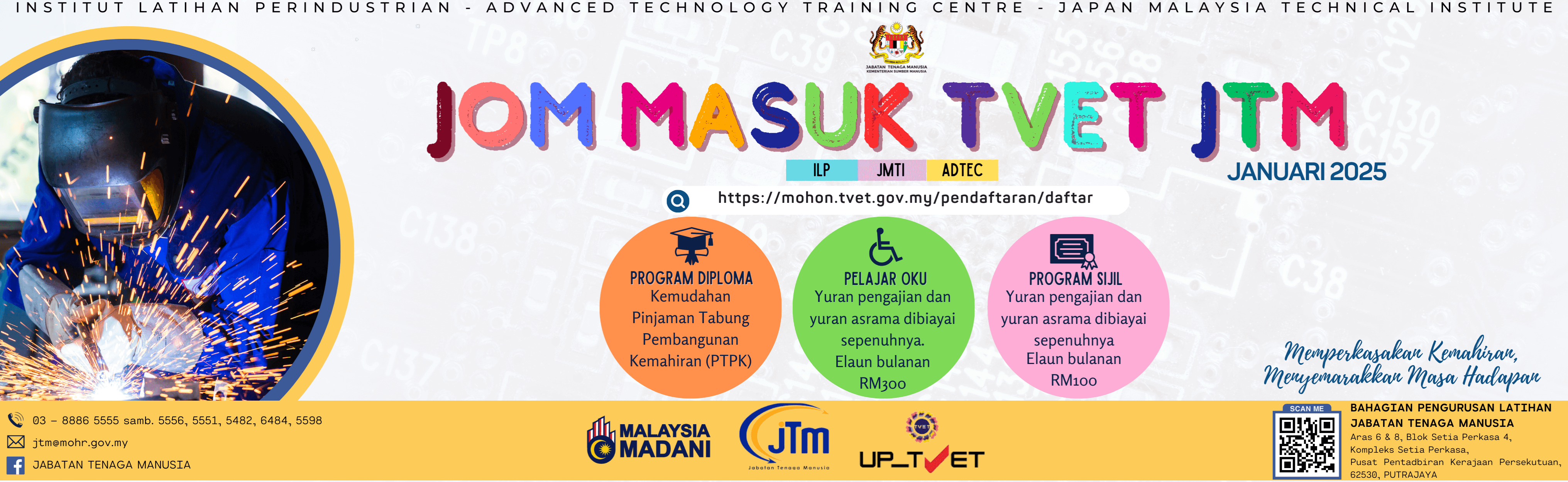 Jom Masuk TVET JTM Januari 2025